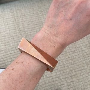 14k Rose gold plated brass bracelet